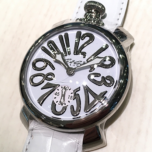 ガガ ミラノ(GaGa MILANO) マヌアーレ 48mm SS ホワイト MANUALE 48mm 